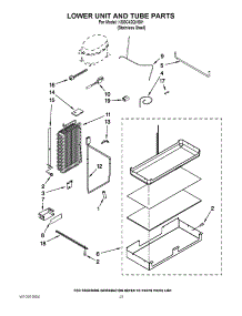 14 - Lower Unit And Tube Parts parts for Kitchenaid Refrigerator KSSC42QVS01 from AppliancePartsPros.com