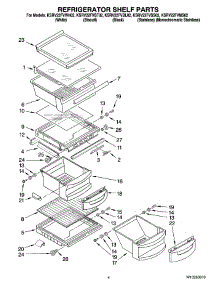 03 - Refrigerator Shelf Parts parts for Kitchenaid Refrigerator KSRV22FVWH02 from AppliancePartsPros.com