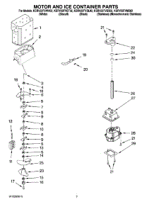 05 - Motor And Ice Container Parts parts for Kitchenaid Refrigerator KSRV22FVSS02 from AppliancePartsPros.com