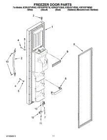 07 - Freezer Door Parts parts for Kitchenaid Refrigerator KSRV22FVMS02 from AppliancePartsPros.com