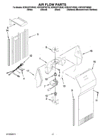 10 - Air Flow Parts parts for Kitchenaid Refrigerator KSRV22FVMS02 from AppliancePartsPros.com