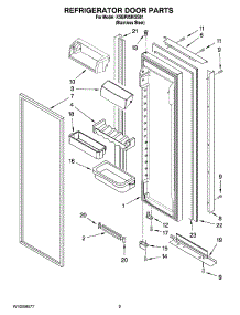 06 - Refrigerator Door Parts parts for Kitchenaid Refrigerator KSBP25IVSS01 from AppliancePartsPros.com