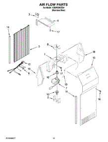 09 - Air Flow Parts parts for Kitchenaid Refrigerator KSBP25IVSS01 from AppliancePartsPros.com