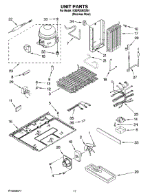 11 - Unit Parts parts for Kitchenaid Refrigerator KSBP25IVSS01 from AppliancePartsPros.com