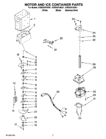 05 - Motor And Ice Container Parts parts for Kitchenaid Refrigerator KSBS25IVBL01 from AppliancePartsPros.com