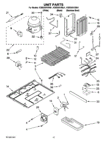 11 - Unit Parts parts for Kitchenaid Refrigerator KSBS25IVBL01 from AppliancePartsPros.com