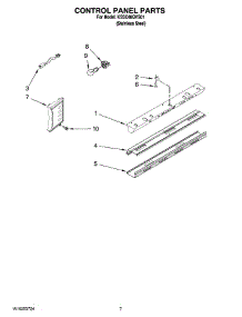 05 - Control Panel Parts parts for Kitchenaid Refrigerator KSSC48QVS01 from AppliancePartsPros.com