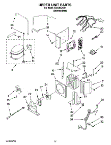 13 - Upper Unit Parts parts for Kitchenaid Refrigerator KSSC48QVS01 from AppliancePartsPros.com