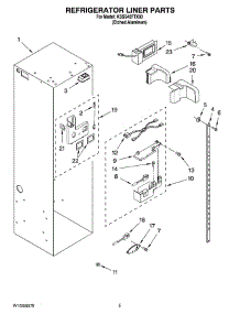 04 - Refrigerator Liner Parts parts for Kitchenaid Refrigerator KSSS42FTX03 from AppliancePartsPros.com