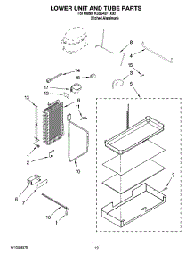 12 - Lower Unit And Tube Parts parts for Kitchenaid Refrigerator KSSS42FTX03 from AppliancePartsPros.com