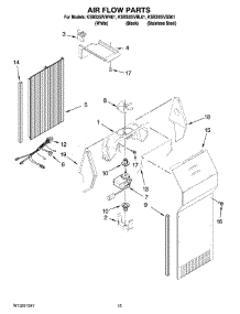 09 - Air Flow Parts parts for Kitchenaid Refrigerator KSBS25IVSS01 from AppliancePartsPros.com