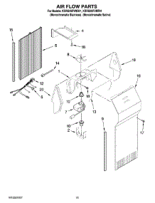09 - Air Flow Parts parts for Kitchenaid Refrigerator KSRG25FVMS01 from AppliancePartsPros.com