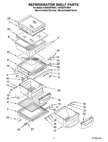03 - Refrigerator Shelf Parts parts for Kitchenaid Refrigerator KSRG25FVMT01 from AppliancePartsPros.com