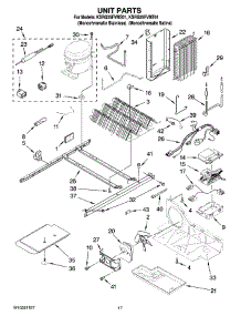 11 - Unit Parts parts for Kitchenaid Refrigerator KSRG25FVMT01 from AppliancePartsPros.com