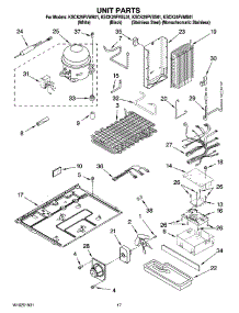 11 - Unit Parts parts for Kitchenaid Refrigerator KSCK25FVMS01 from AppliancePartsPros.com