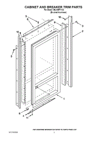 02 - Cabinet And Breaker Trim Parts parts for Kitchenaid Refrigerator KBLS36FTX02 from AppliancePartsPros.com