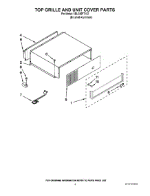 03 - Top Grille And Unit Cover Parts parts for Kitchenaid Refrigerator KBLS36FTX02 from AppliancePartsPros.com