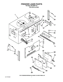 05 - Freezer Liner Parts parts for Kitchenaid Refrigerator KBLS36FTX02 from AppliancePartsPros.com