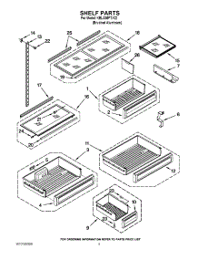 06 - Shelf Parts parts for Kitchenaid Refrigerator KBLS36FTX02 from AppliancePartsPros.com