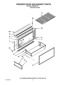 08 - Freezer Door And Basket Parts parts for Kitchenaid Refrigerator KBLS36FTX02 from AppliancePartsPros.com
