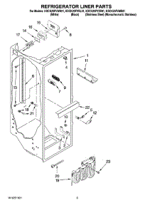 02 - Refrigerator Liner Parts parts for Kitchenaid Refrigerator KSCK25FVSS01 from AppliancePartsPros.com