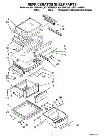 03 - Refrigerator Shelf Parts parts for Kitchenaid Refrigerator KSCK25FVSS01 from AppliancePartsPros.com