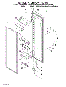 06 - Refrigerator Door Parts parts for Kitchenaid Refrigerator KSCK25FVSS01 from AppliancePartsPros.com