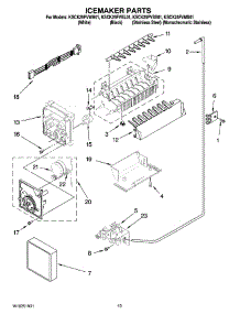 12 - Icemaker Parts, Optional Parts (Not Included) parts for Kitchenaid Refrigerator KSCK25FVSS01 from AppliancePartsPros.com