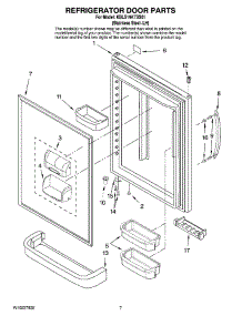 04 - Refrigerator Door Parts parts for Kitchenaid Refrigerator KBLS19KTSS01 from AppliancePartsPros.com