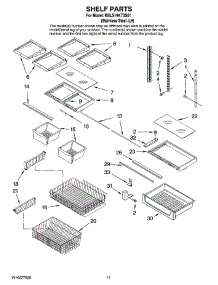 06 - Shelf Parts parts for Kitchenaid Refrigerator KBLS19KTSS01 from AppliancePartsPros.com