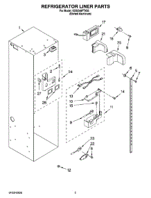 04 - Refrigerator Liner Parts parts for Kitchenaid Refrigerator KSSO48FTX03 from AppliancePartsPros.com