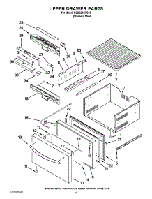 03 - Upper Drawer Parts parts for Kitchenaid Ingredient Center KDDC24CVS00 from AppliancePartsPros.com