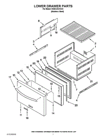 04 - Lower Drawer Parts parts for Kitchenaid Ingredient Center KDDC24CVS00 from AppliancePartsPros.com