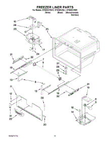 06 - Freezer Liner Parts parts for Kitchenaid Refrigerator KFIS25XVBL1 from AppliancePartsPros.com