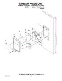 08 - Dispenser Front Parts parts for Kitchenaid Refrigerator KFIS25XVBL1 from AppliancePartsPros.com