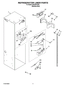 04 - Refrigerator Liner Parts parts for Kitchenaid Refrigerator KSSC48FTS03 from AppliancePartsPros.com