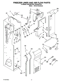 08 - Freezer Liner And Air Flow Parts parts for Kitchenaid Refrigerator KSSO48QTB03 from AppliancePartsPros.com