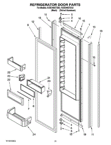 10 - Refrigerator Door Parts parts for Kitchenaid Refrigerator KSSO48QTB03 from AppliancePartsPros.com