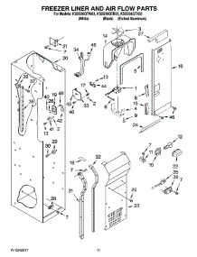 08 - Freezer Liner And Air Flow Parts parts for Kitchenaid Refrigerator KSSS36QTB03 from AppliancePartsPros.com