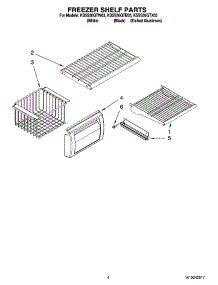 03 - Freezer Shelf Parts parts for Kitchenaid Refrigerator KSSS36QTW03 from AppliancePartsPros.com