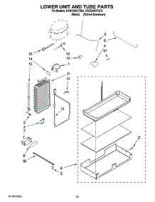 14 - Lower Unit And Tube Parts parts for Kitchenaid Refrigerator KSSO48QTX03 from AppliancePartsPros.com