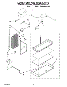 14 - Lower Unit And Tube Parts parts for Kitchenaid Refrigerator KSSS36QTW03 from AppliancePartsPros.com
