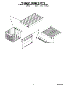 03 - Freezer Shelf Parts parts for Kitchenaid Refrigerator KSSS42QTB03 from AppliancePartsPros.com