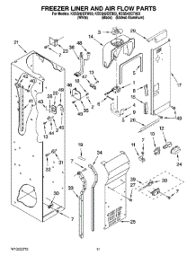 08 - Freezer Liner And Air Flow Parts parts for Kitchenaid Refrigerator KSSS42QTW03 from AppliancePartsPros.com