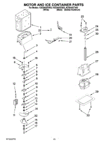 09 - Motor And Ice Container Parts parts for Kitchenaid Refrigerator KSSS42QTX03 from AppliancePartsPros.com