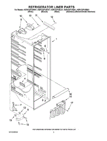 02 - Refrigerator Liner Parts parts for Kitchenaid Refrigerator KSRV22FVBT01 from AppliancePartsPros.com