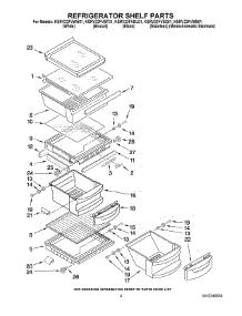 03 - Refrigerator Shelf Parts parts for Kitchenaid Refrigerator KSRV22FVBL01 from AppliancePartsPros.com