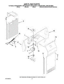 10 - Air Flow Parts parts for Kitchenaid Refrigerator KSRV22FVWH01 from AppliancePartsPros.com