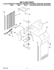 09 - Air Flow Parts parts for Kitchenaid Refrigerator KSRK25FVBL02 from AppliancePartsPros.com