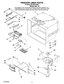03 - Freezer Liner Parts parts for Kitchenaid Refrigerator KBLS22KVSS00 from AppliancePartsPros.com